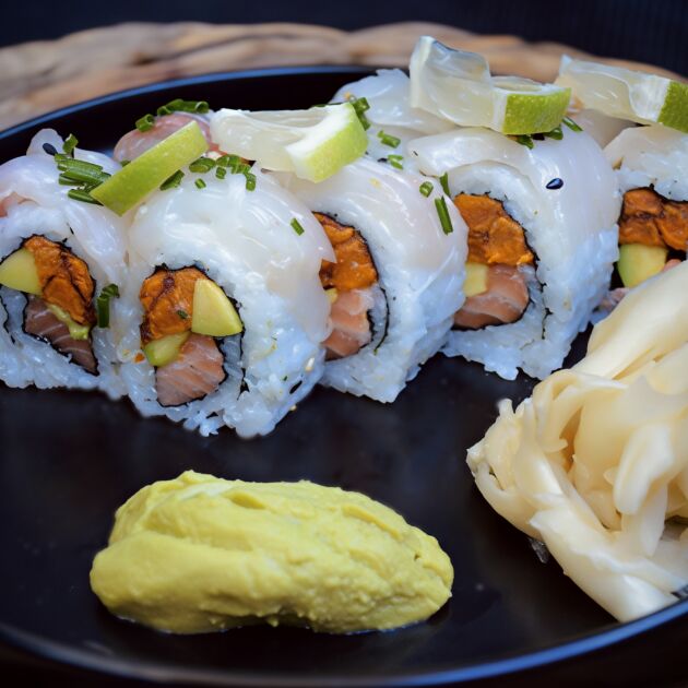 3 pieces Veggie Temaki